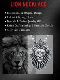 wholesale 925 Sterling Silver King Lion Head Pendant Necklace-0-2