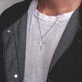 wholesale 925 Sterling Silver Baseball Bat Cross Home Plate Cremation Urn Necklace Memorial Pendant-0-1