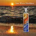wholesale 925 Sterling Silver Sun and Wave Ocean Inspired Necklace for Women Gifts-0-2