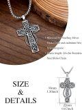 wholesale 925 Sterling Silver Cross Pendant  - Mens Womens Religious -0-5
