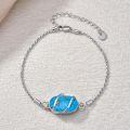 wholesale 925 Sterling Silver Moonstone Bracelet Wholesale With Adjustable Chain And Clasp-0-14
