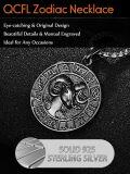 wholesale 925 Sterling Silver Aries Zodiac Sign Necklace with Free Engraving Back Side - Birthday & Father's Day Gifts-0-8