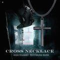 wholesale Copper Cross Pendant Necklace Black Gold Plated Star Engraved Curb Chain For Men-0-5