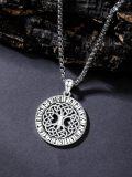 wholesale 925 Sterling Silver Celtic Knot Tree of Life Pendant Necklace  Norse Viking Jewelry for Men & Women-0-3