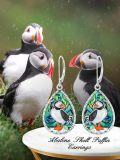 wholesale 925 Sterling Silver Abalone Shell Puffin Teardrop Dangle Earrings Gift for Women-0-3