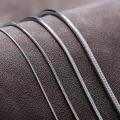 wholesale Sterling Silver Snake Chain 1 3mm Round Italian Necklace for Women Men 18 26 -0-4