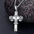 wholesale Sterling Silver Cross Pendant Necklace for Women Men Religious Jewelry Gift for Christmas Birthday Mothers Day-0-24