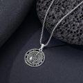 wholesale 925 Sterling Silver Saint Dymphna Protect Us Pendant Necklace for Men-0-3