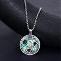 wholesale 925 Sterling Silver Sports Pendant Necklace with Soccer Player Design - Mens Football s-0-3