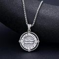 wholesale Sterling Silver Stone Zodiac Necklace 12 Constellation Horoscope Pendant-0-2
