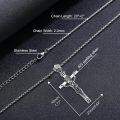 wholesale 925 Sterling Silver Crucifix Skeleton Pendant Necklaces for Men & Women-0-5