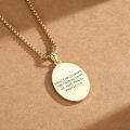 wholesale 925 Sterling Silver Plated Gold  Saint Christopher Pray For Us Oval Medal Pendant Necklace -0-2