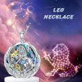 wholesale TOUPOP Leo Zodiac Necklace S925 Sterling Silver Constellation Pendant Astrology Horoscope Jewelry Peridot Birthstone Necklace Abalone Jewelry Birthday Gifts For Women -0-1