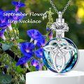 wholesale Sterling Silver Crystal Celtic Knot Heart Ashes Memorial Necklace for Women-0-18