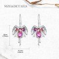 wholesale 925 Sterling Silver Birthstone Dragon Dangle Earrings for Women (Jan Dec)-0-3
