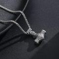 wholesale 925 Sterling Silver  Viking Thors Hammer Pendant Norse Jewelry for Men Women -0-2