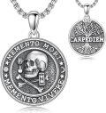 wholesale 925 Sterling Silver Skull & Hourglass Tree of Life Pendant Necklace for Men Women Gifts-0-0