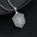 wholesale 925 Sterling Silver Shield Pendant With Saint Christopher Figure-0-2