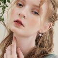 wholesale 925 Sterling Silver Axolotl Angel Wing Hoop Earrings - Cute Gifts for Women & Girls-0-4
