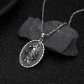 wholesale 925 Sterling Silver Catholic Saint Archery Medal Pendant Necklace for Protection Gifts for Men & Women-0-1