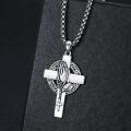 wholesale 925 Sterling Silver Celtic Knot Cross & Viking Rune Trinity Praying Hands Pendant Norse Irish  for Men Women-0-1