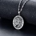 TOUPOP 925 Sterling Silver St Christopher Medal Jewelry Gifts-0-3