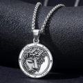 wholesale 925 Sterling Silver Jesus Face Pendant Necklace Christian Religious s for Women Men-0-3