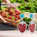 wholesale 925 Sterling Silver Strawberry Turquoise Dangle Drop Earrings s for Her Him-0-3