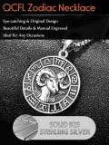 wholesale 925 Sterling Silver Aries Zodiac Sign Necklace with Free Engraving Back Side - Birthday & Father's Day Gifts-0-3