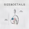 wholesale 925 Sterling Silver Family Love Charm Bracelet Wholesale for Daughter Mother Lover - Birthday Valentine's Day Gifts-0-7