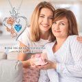 wholesale 925 Sterling Silver Rose Heart Birthstone Necklace for Women Flower Infinity Love Pendant Jewelry for Mom Wife Her Anniversary Christmas Mothers Day Gift-0-6