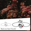 wholesale 925 Sterling Silver Red Heart & Black Rose Charm Bracelet Gift for Her-0-4