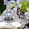 wholesale TOUPOP Butterfly Necklace 925 Sterling Silver Moonstone Butterfly Pendant Necklaces Jewelry Gifts For Women Her Mom Daughter Lover Birthday Xmas Presents Gifts Ideas -0-1