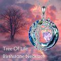 wholesale Sterling Silver Crystal Tree of Life Pendant Necklace for Women-0-1