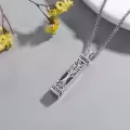 wholesale  Tree of Life Engraved Cremation Urn Keepsake Pendant with Free Backside Inscription -0-1