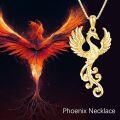 wholesale  Sterling Silver Stone Phoenix Bird Pendant Necklace for Women -0-2