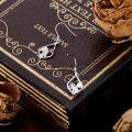 wholesale 925 Sterling Silver Platinum Plated Moss Agate Celtic Triskele Drop Earrings-0-3