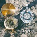 TOUPOP Sterling Silver Crystal Celtic Knot Compass Pendant Necklace-0-2