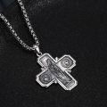 wholesale 925 Sterling Silver Virgin Mary Cross Pendant Necklace for Women Men Catholic  36 Chain-0-1