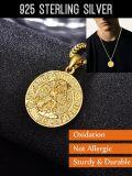 wholesale  Sterling Silver Zodiac Necklace for Men 12 Constellation Horoscope Pendant Birthday Father s Day Gift -0-3