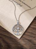wholesale 925 Sterling Silver 925 with Moissanite Celtic Knot Pendant Necklace for Women-0-4