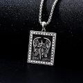 TOUPOP 925 Sterling Silver Saint Michael Pendant Necklace-0-3