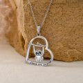 wholesale 925 Sterling Silver Sloth Heart Love You Forever Pendant Necklace Gift for Women Girls Mothers Day Birthday Anniversary Jewelry-0-3