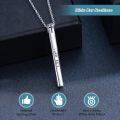 wholesale 925 Sterling Silver Always pray and not give up Pendant with Cross & Luke 18:1 Inscription - Christian  for Women Men-0-5