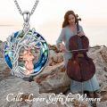wholesale Sterling Silver Crystal Tree of Life Necklace Sport Music Jewelry Gift for Women-0-2