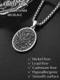 wholesale 925 Sterling Silver Zodiac Bodhisattva Amulet Pendant Necklace  Buddha Talisman Protection Jewelry for Men with 24+2 Round Chain-0-4
