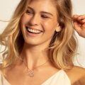 wholesale 925 Sterling Silver Giraffe Heart Pendant Necklace Wholesale With Rhinestones-0-4