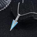 wholesale Sterling Silver Viking Arrowhead Thor s Hammer Axe Wolf Necklace Norse Pagan Jewelry for Men Women-0-1