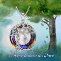 wholesale  Sterling Silver Evil Eye Necklace with Crystal Tree of Life Pendant -0-10