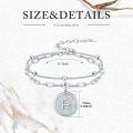 wholesale 925 Sterling Silver Chain Link Bracelet With B Opal Pendant-0-3
